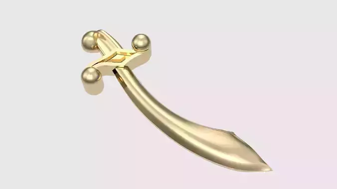 Pirate Sword Pin JDBCo 3D print model