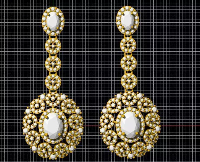Earrings 3dm and stl file 3D print model