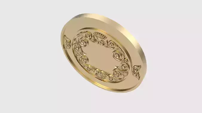 Engraved Sun and Zodiac Medallion JDBCo