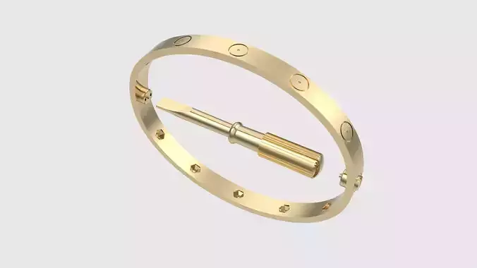 Two-Part Bracelet with Screws JDBCo