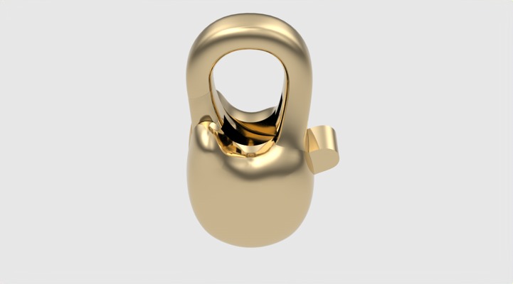Simple Carabin Jewelry Lock JDBCo 3D print model_20