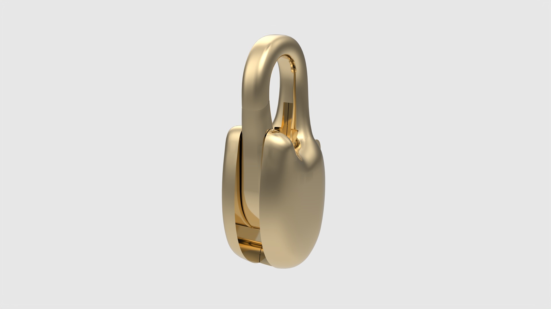 Simple Carabin Jewelry Lock JDBCo 3D print model_18