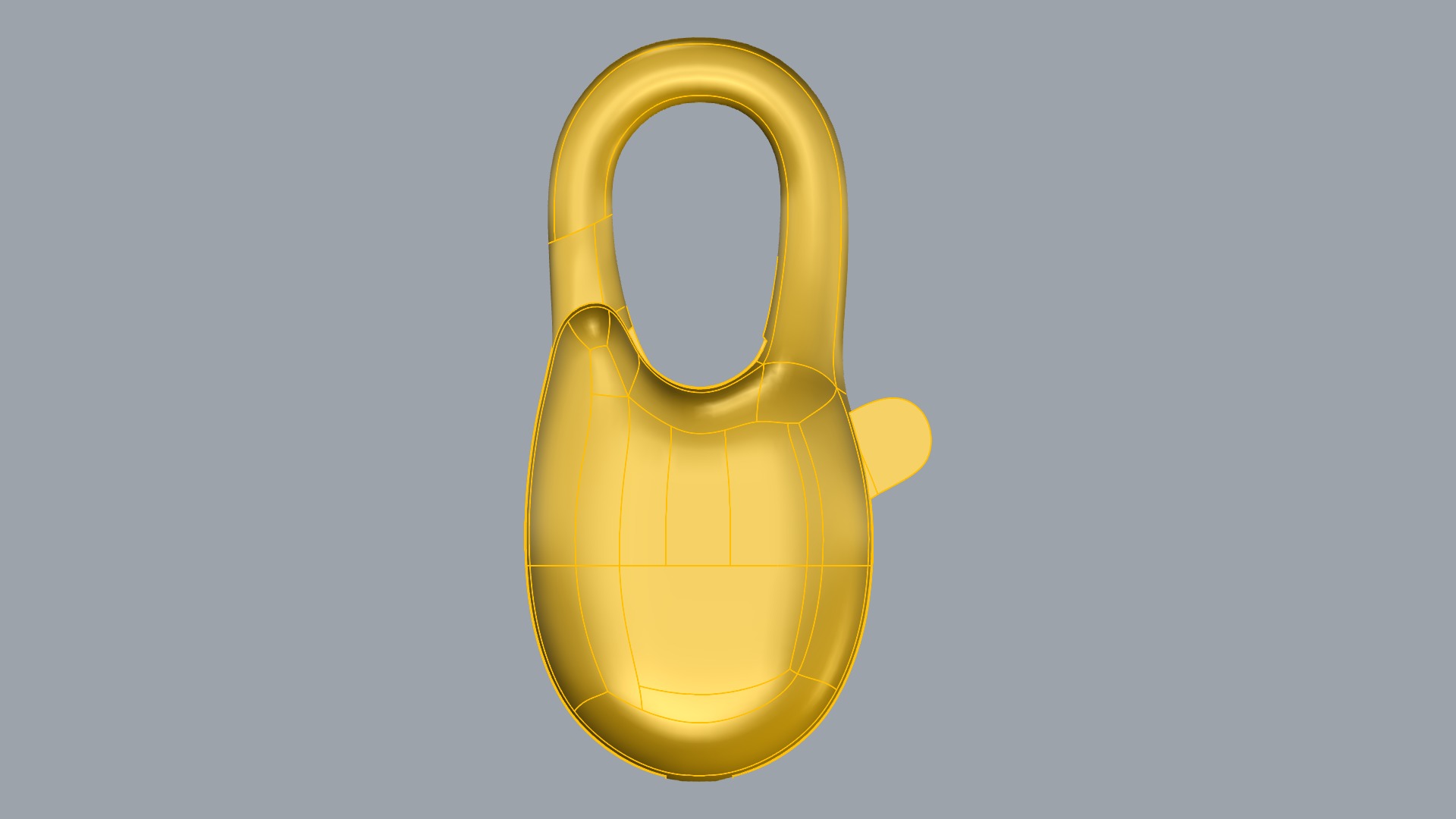 Simple Carabin Jewelry Lock JDBCo 3D print model_8