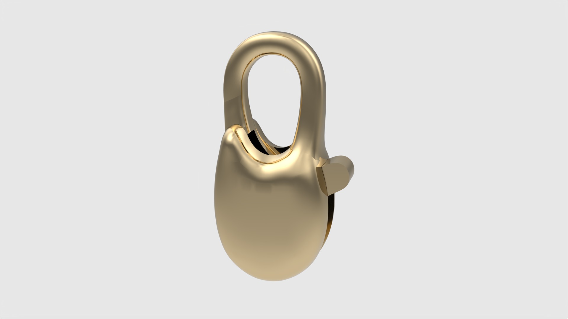 Simple Carabin Jewelry Lock JDBCo 3D print model_14