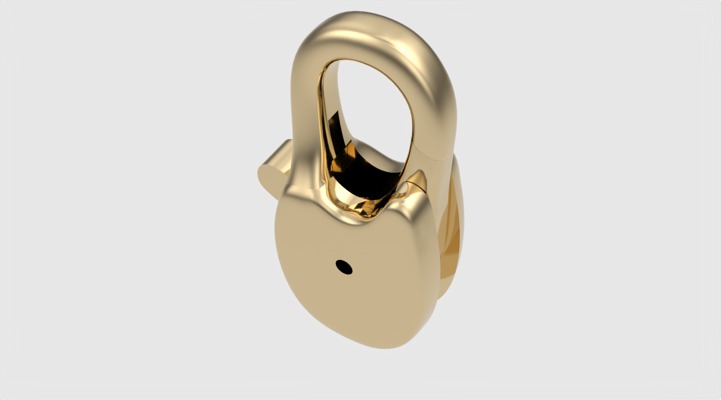 Simple Carabin Jewelry Lock JDBCo 3D print model_26