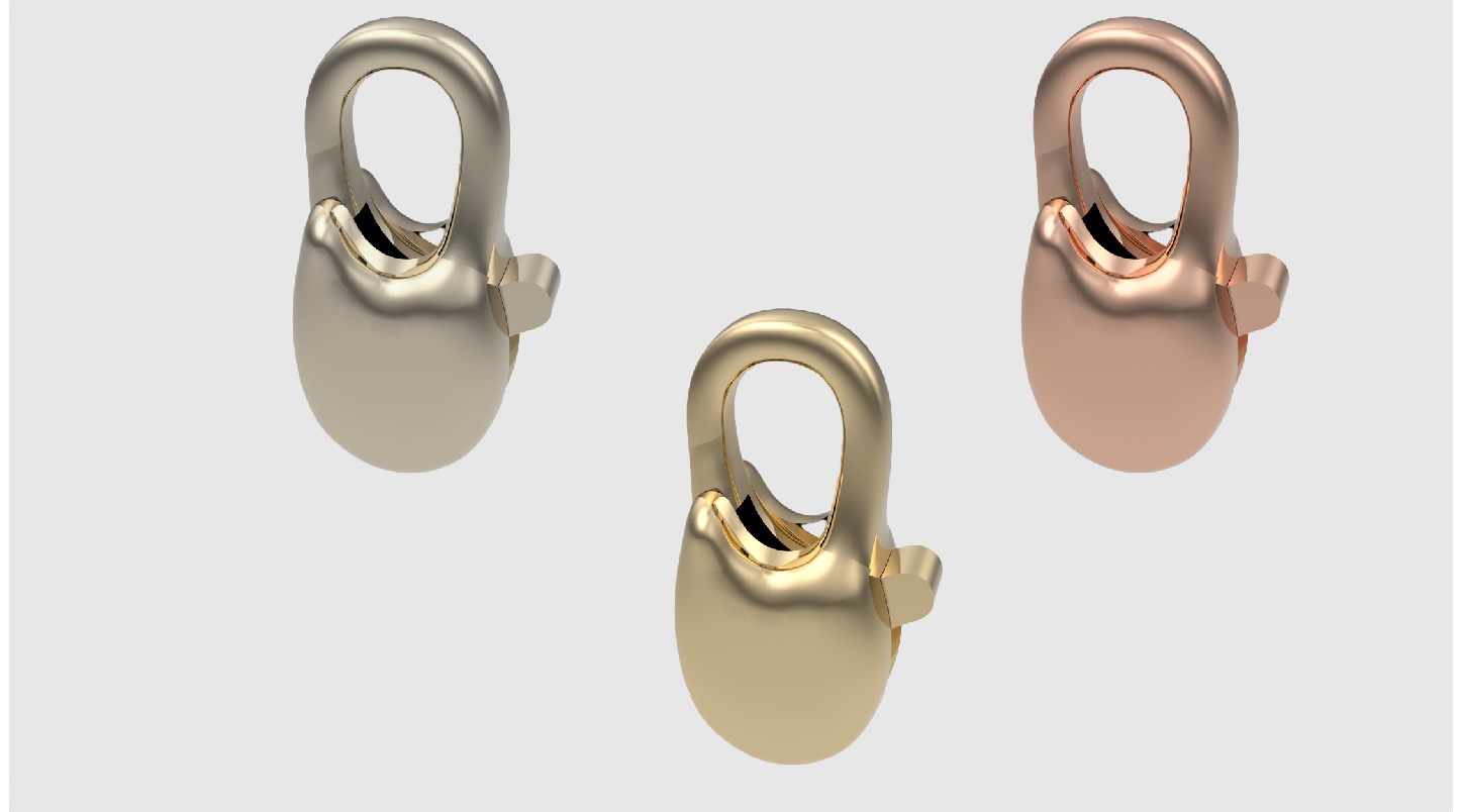 Simple Carabin Jewelry Lock JDBCo 3D print model_2