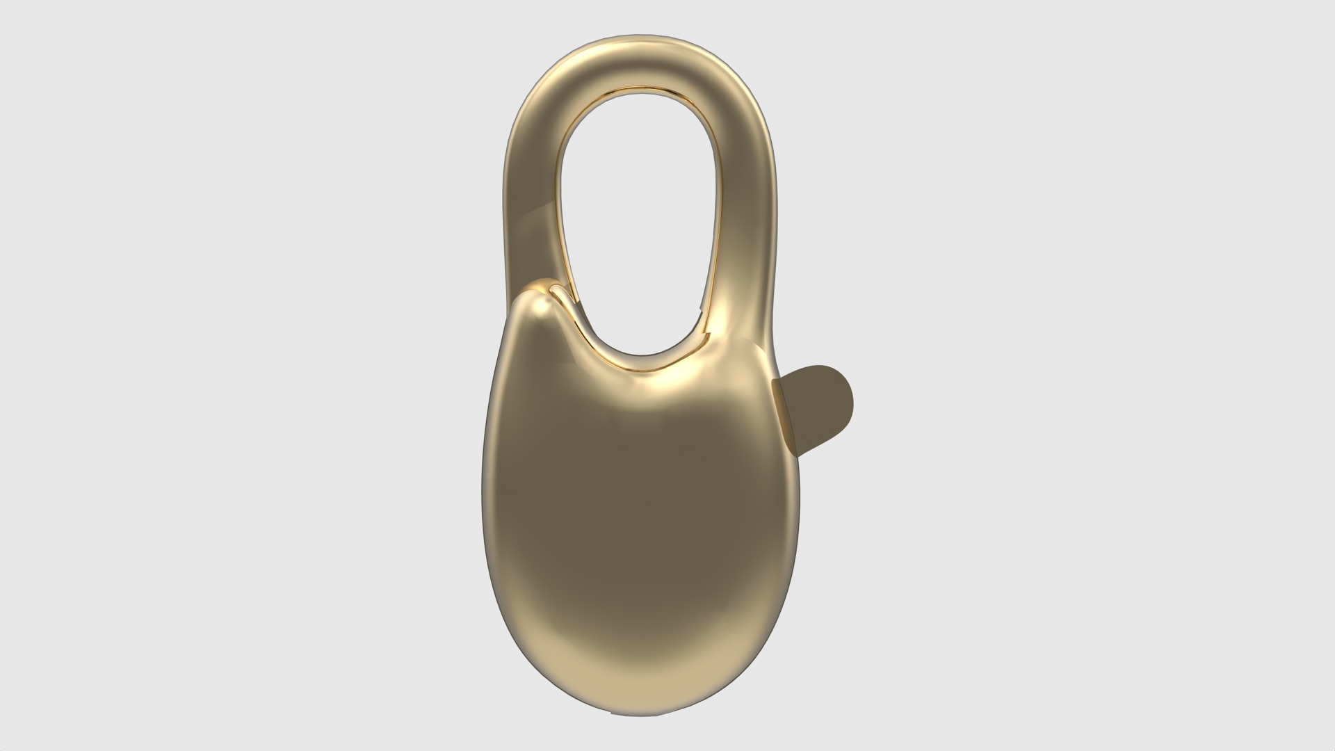 Simple Carabin Jewelry Lock JDBCo 3D print model_3