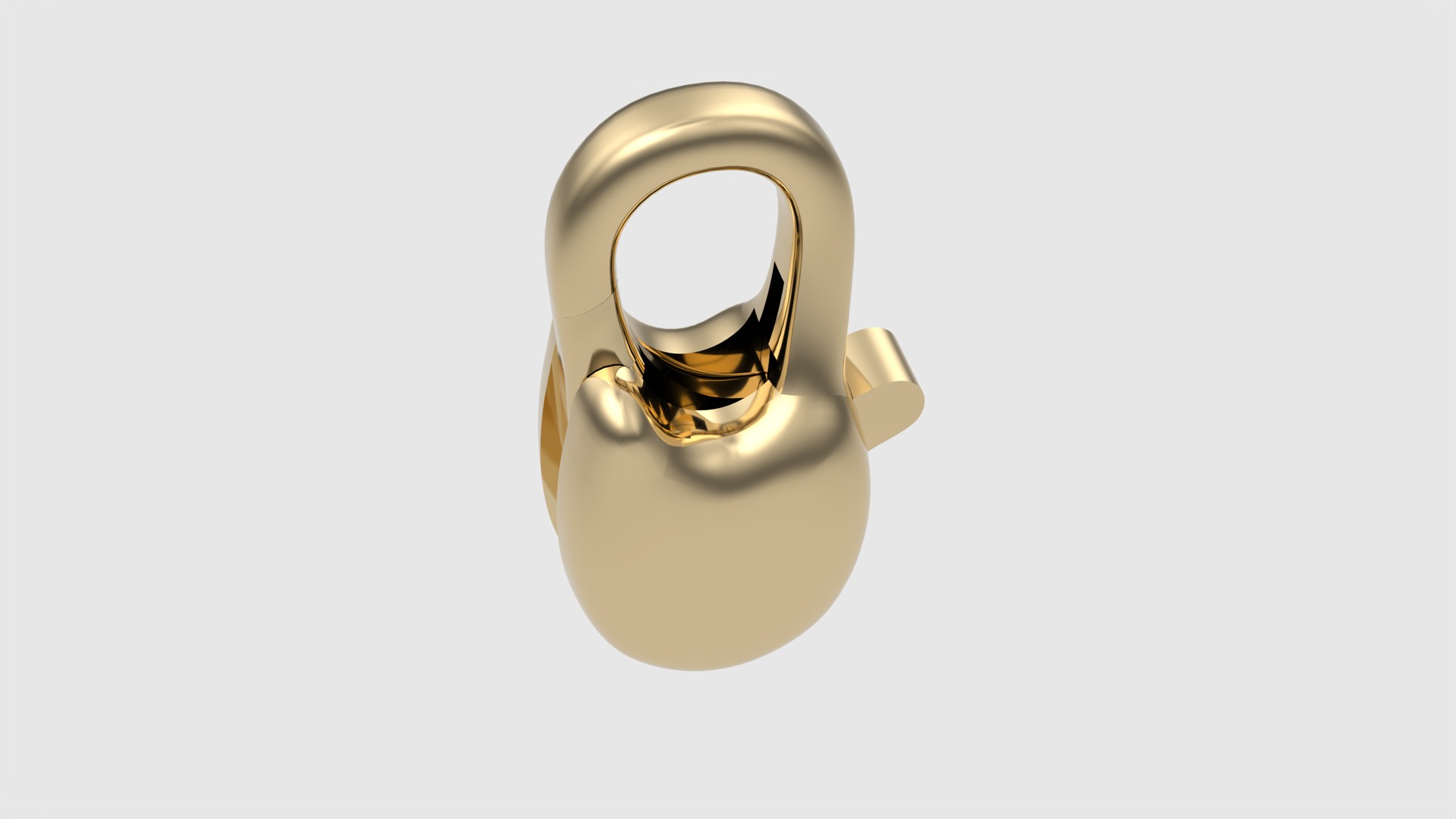 Simple Carabin Jewelry Lock JDBCo 3D print model_16