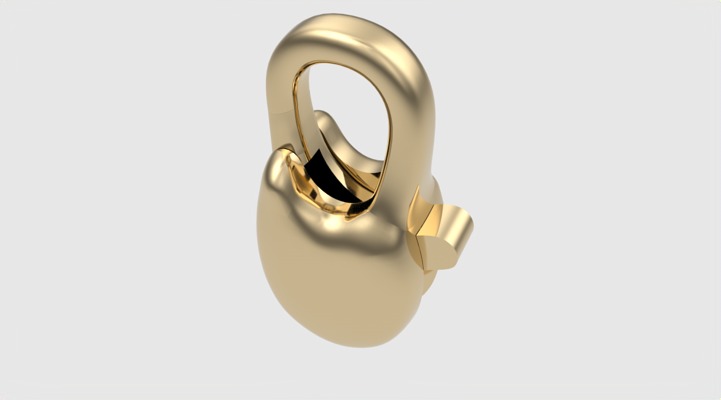 Simple Carabin Jewelry Lock JDBCo 3D print model_19