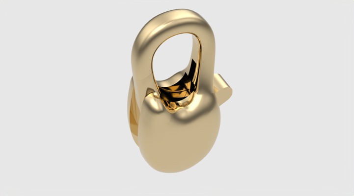 Simple Carabin Jewelry Lock JDBCo 3D print model_21