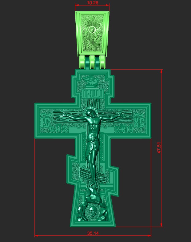 ORTHODOX CROSS 3 Printable Model 3D print model_4