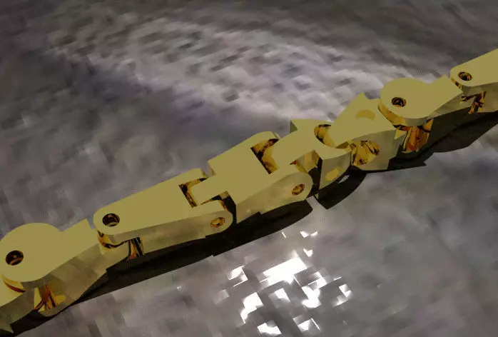 hermosa cadena de oro joyeria 3D print model_0