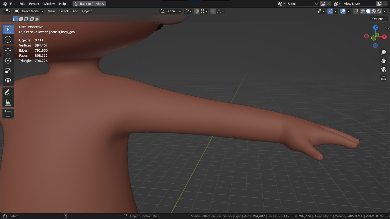 Dennis cartoon male boy character 3D model_26