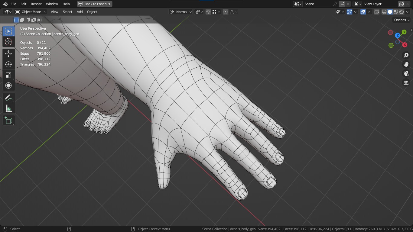 Dennis cartoon male boy character 3D model_43