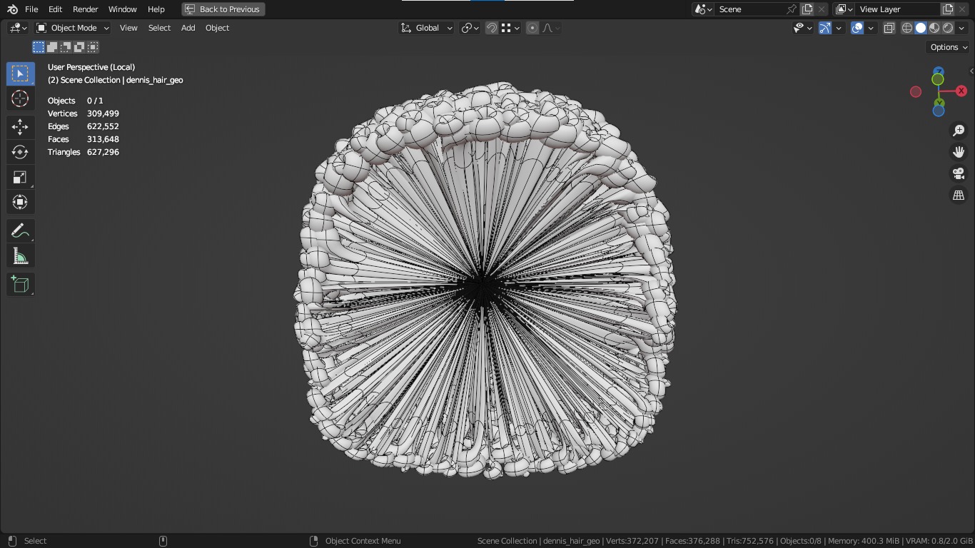 Dennis cartoon male boy character 3D model_23