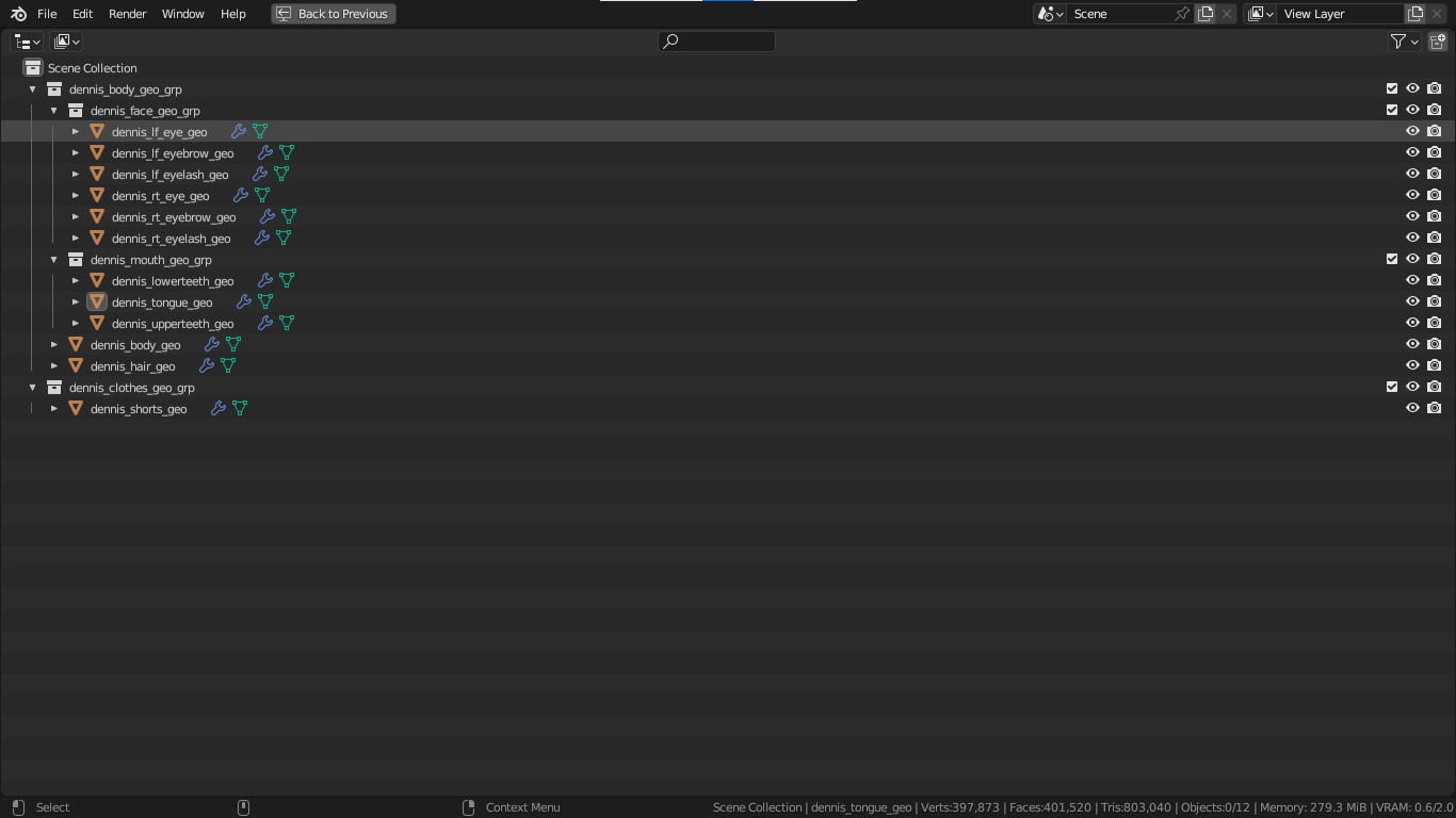 Dennis cartoon male boy character 3D model_49