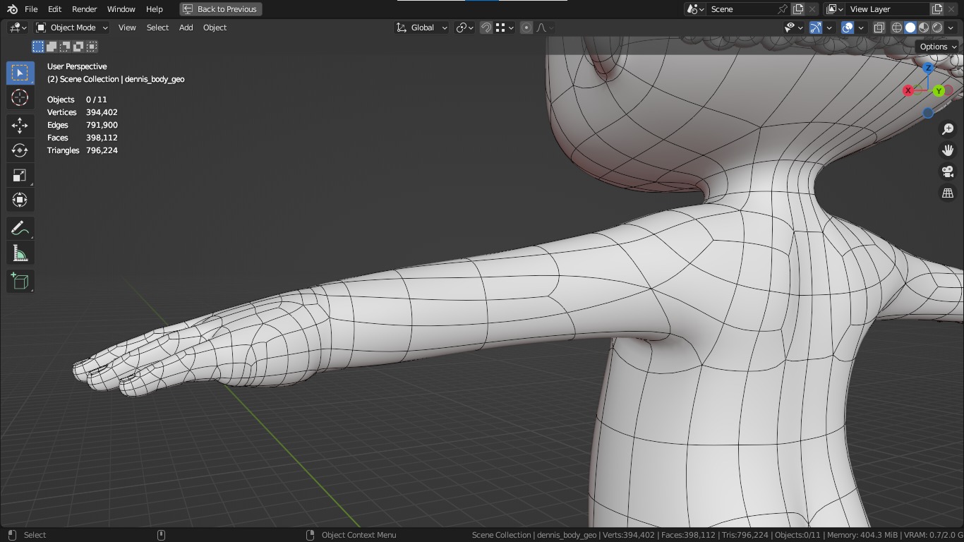 Dennis cartoon male boy character 3D model_29