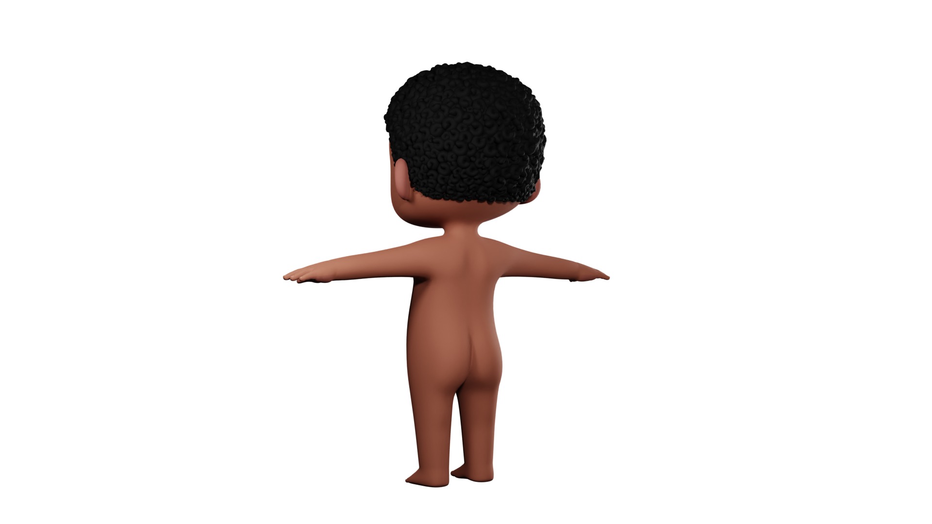 Dennis cartoon male boy character 3D model_54