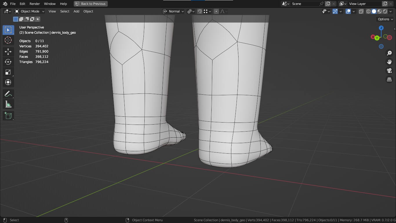 Dennis cartoon male boy character 3D model_41