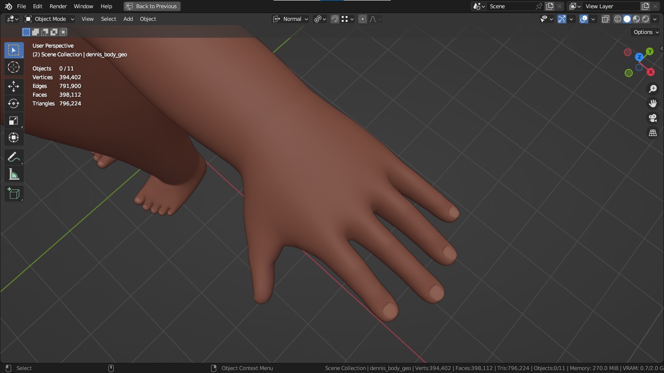 Dennis cartoon male boy character 3D model_42
