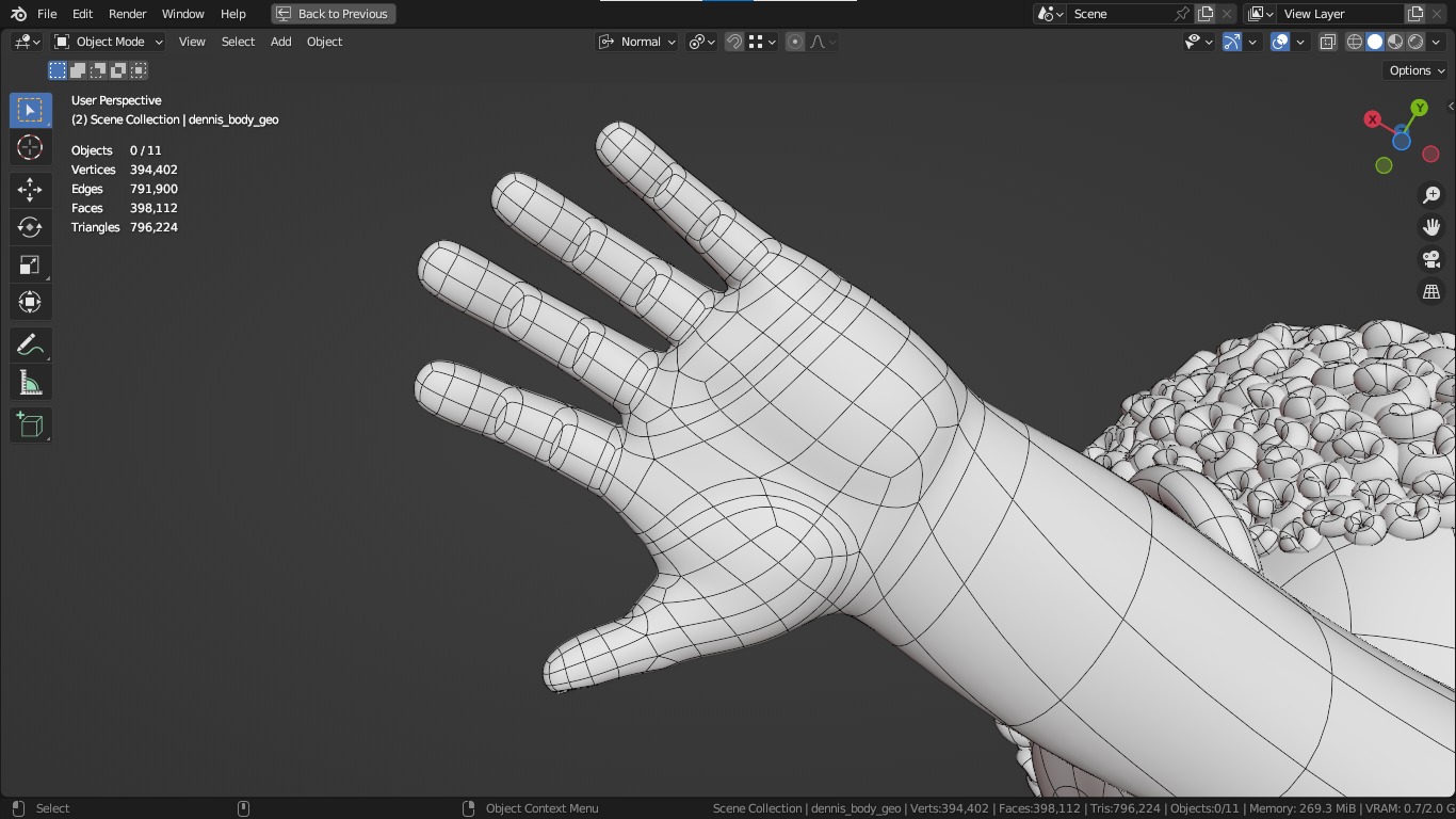 Dennis cartoon male boy character 3D model_45