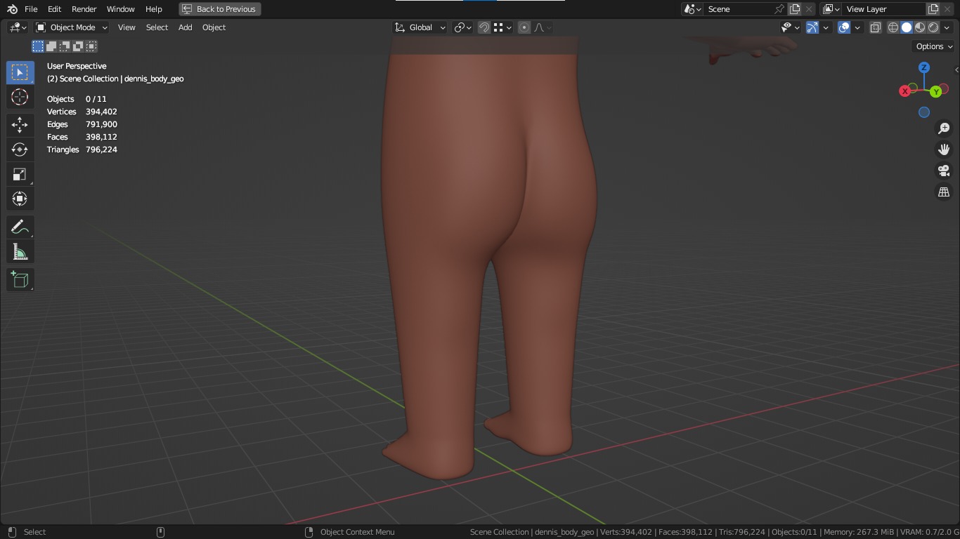 Dennis cartoon male boy character 3D model_36