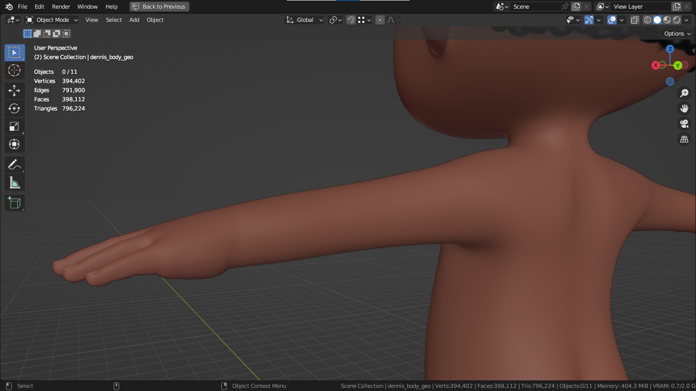 Dennis cartoon male boy character 3D model_28