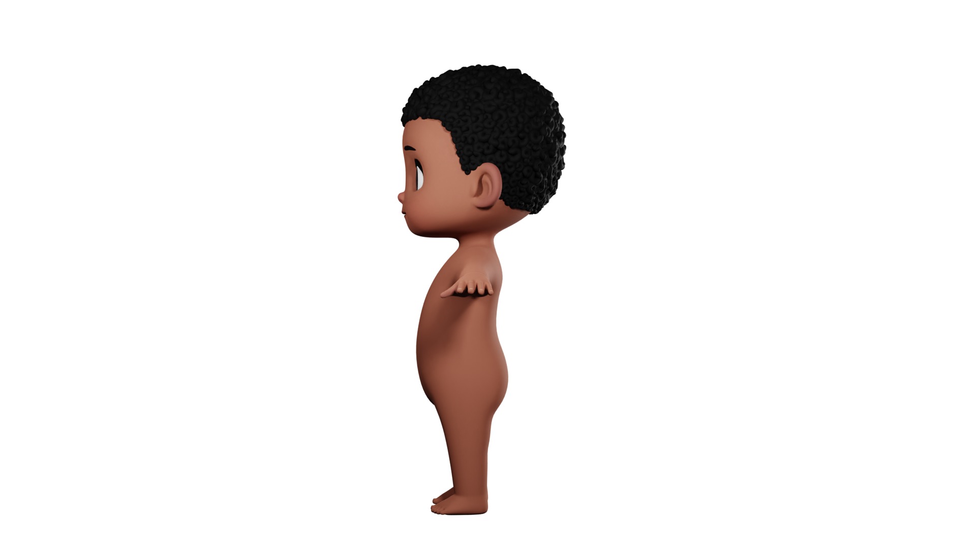 Dennis cartoon male boy character 3D model_53