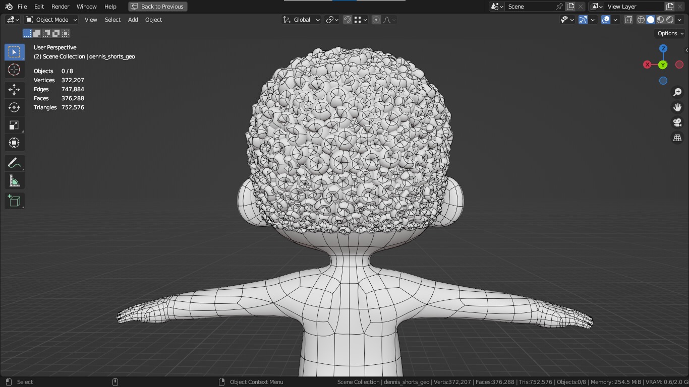 Dennis cartoon male boy character 3D model_15