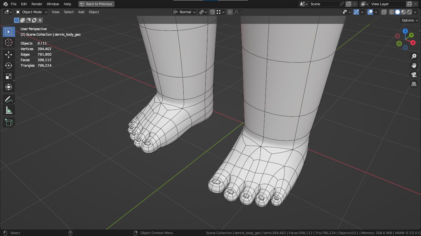 Dennis cartoon male boy character 3D model_39