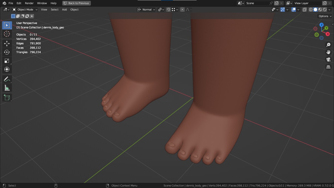 Dennis cartoon male boy character 3D model_38