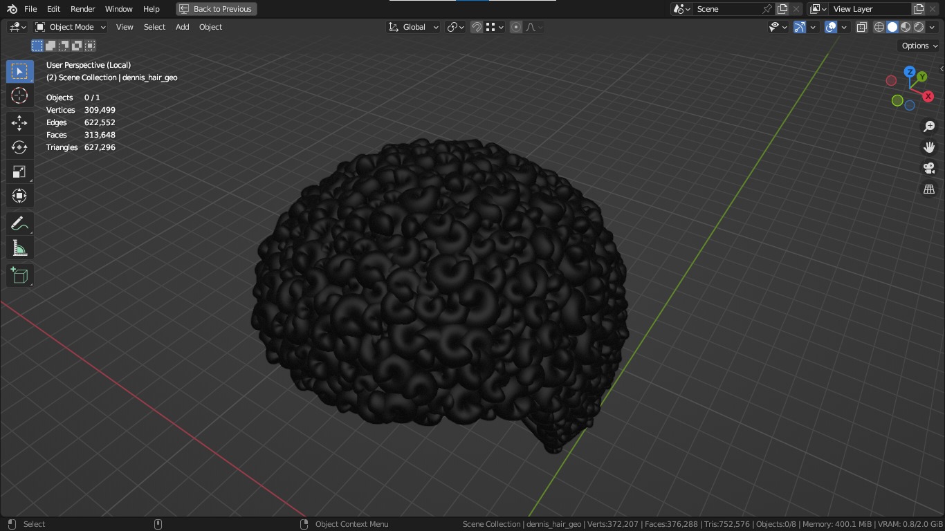 Dennis cartoon male boy character 3D model_18