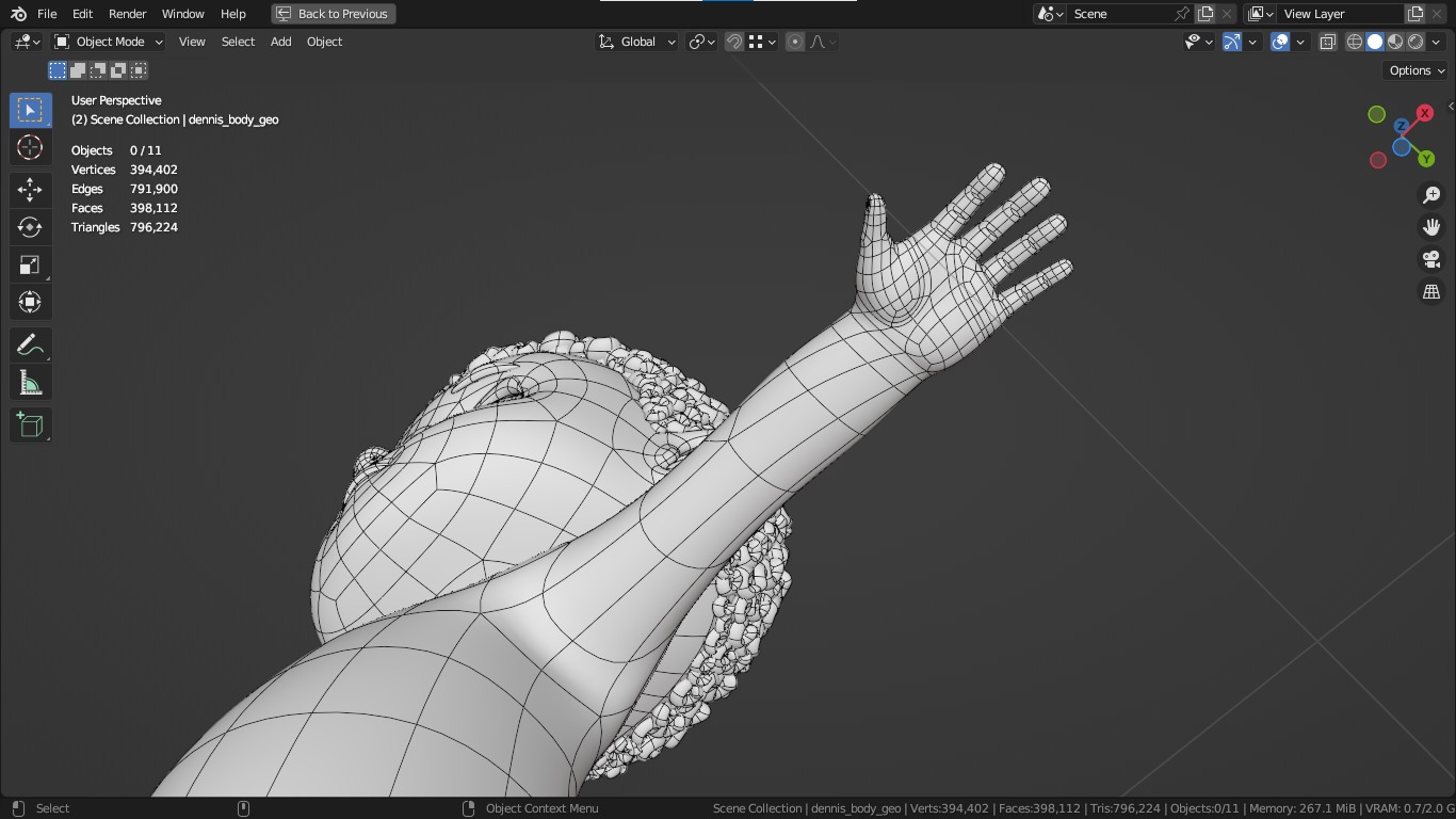 Dennis cartoon male boy character 3D model_33