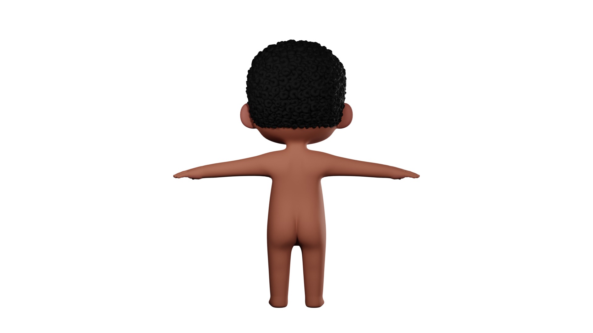 Dennis cartoon male boy character 3D model_55