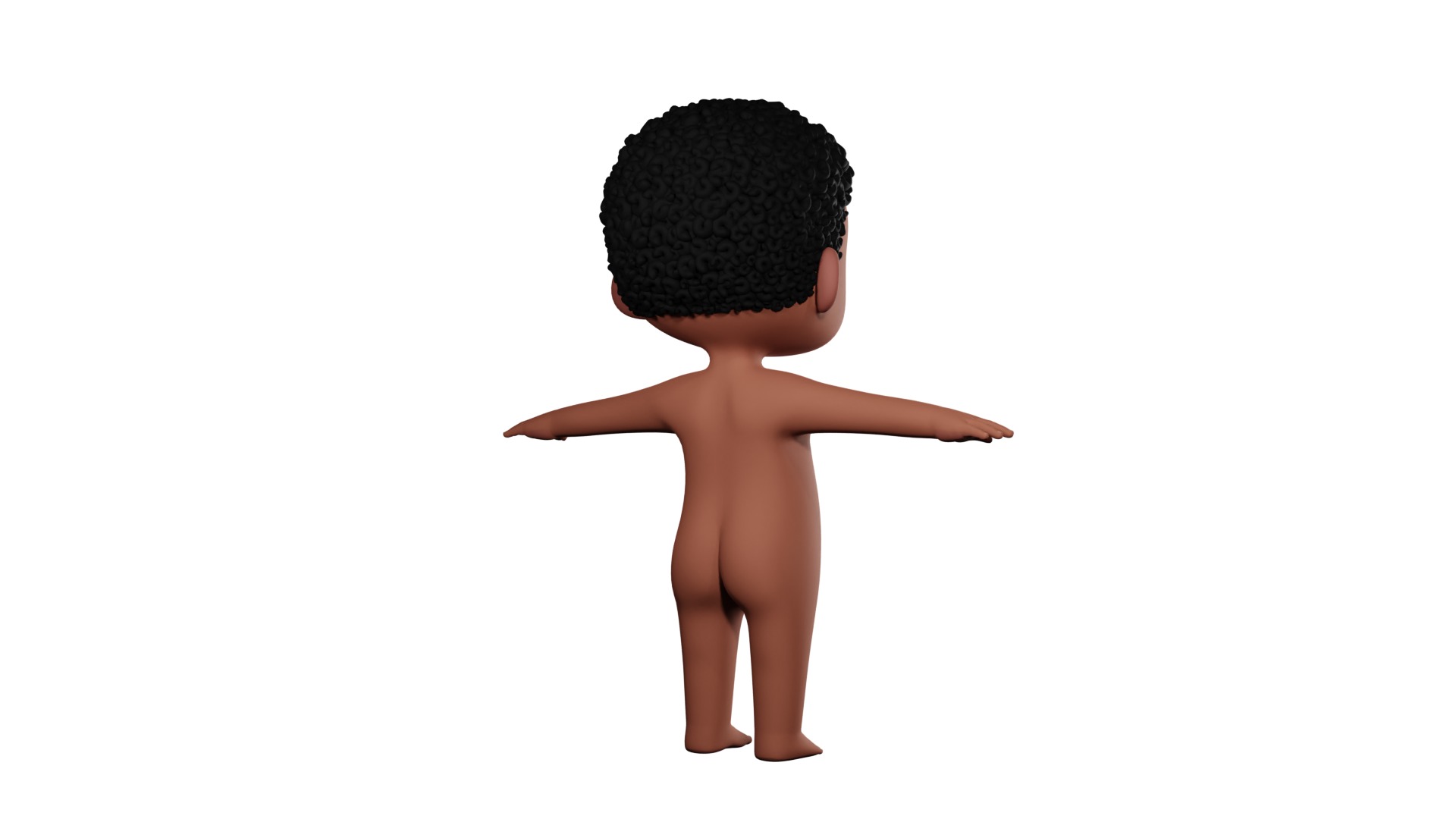 Dennis cartoon male boy character 3D model_56