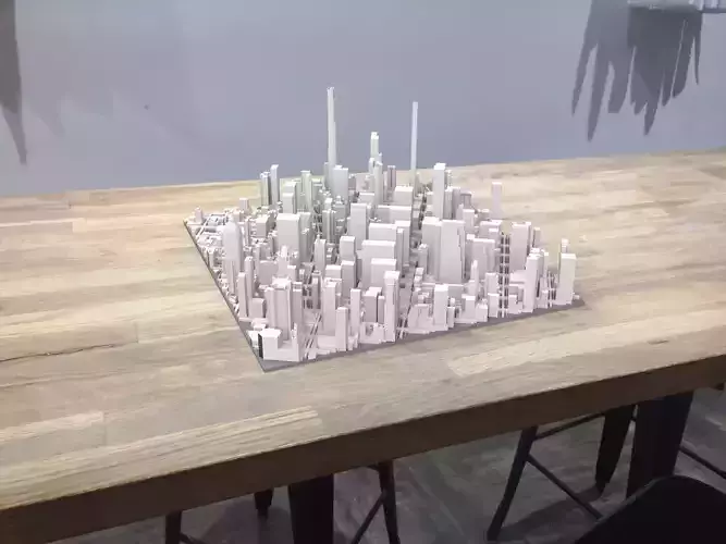 Cityscape New York USA fragment city 3D model