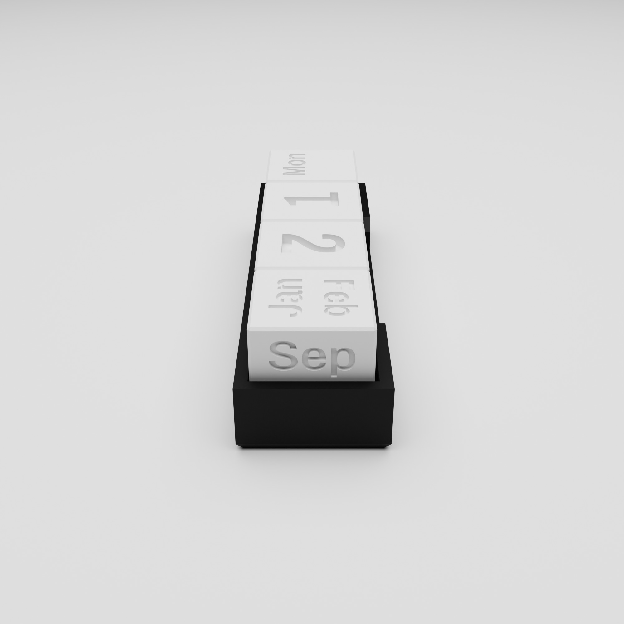 3D Printable Block Calendar 3D print model_2