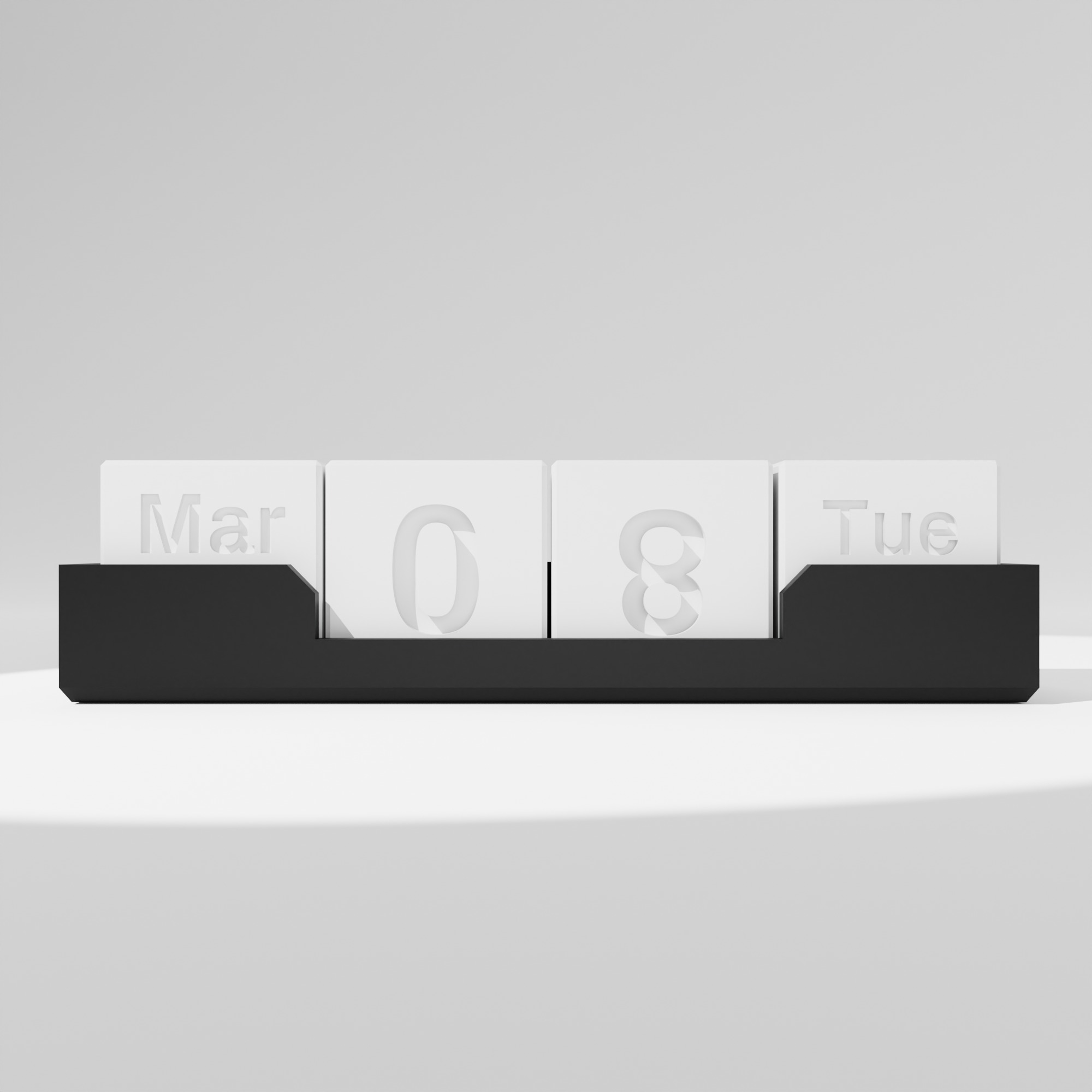 3D Printable Block Calendar 3D print model_1