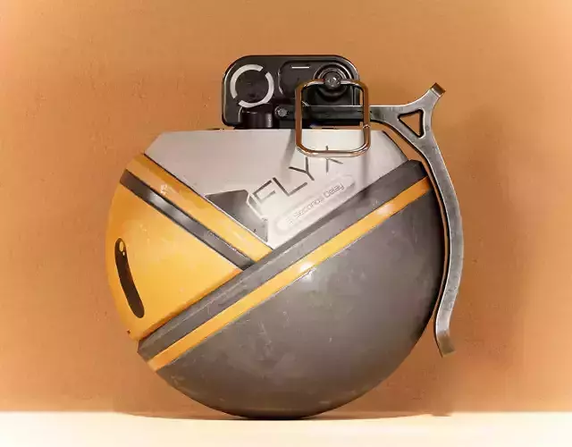 Sci-fi Grenade Flyx PBR Low-poly 3D model Sci-fi Grenade Flyx PBR Low-poly 3D model