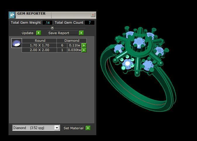 New Born Baby ring for daimonds 3D print model_17