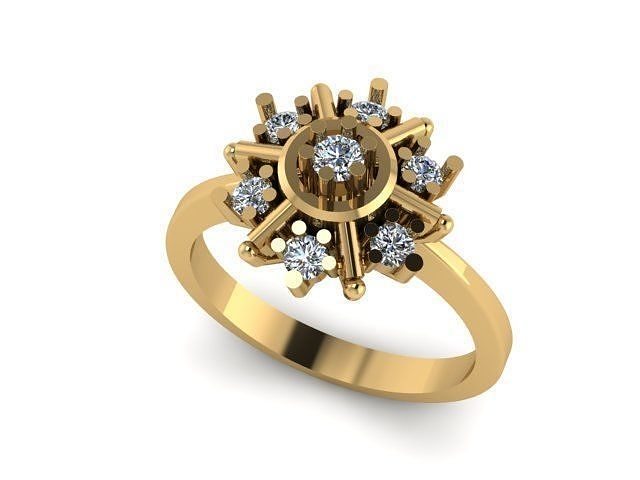 New Born Baby ring for daimonds 3D print model