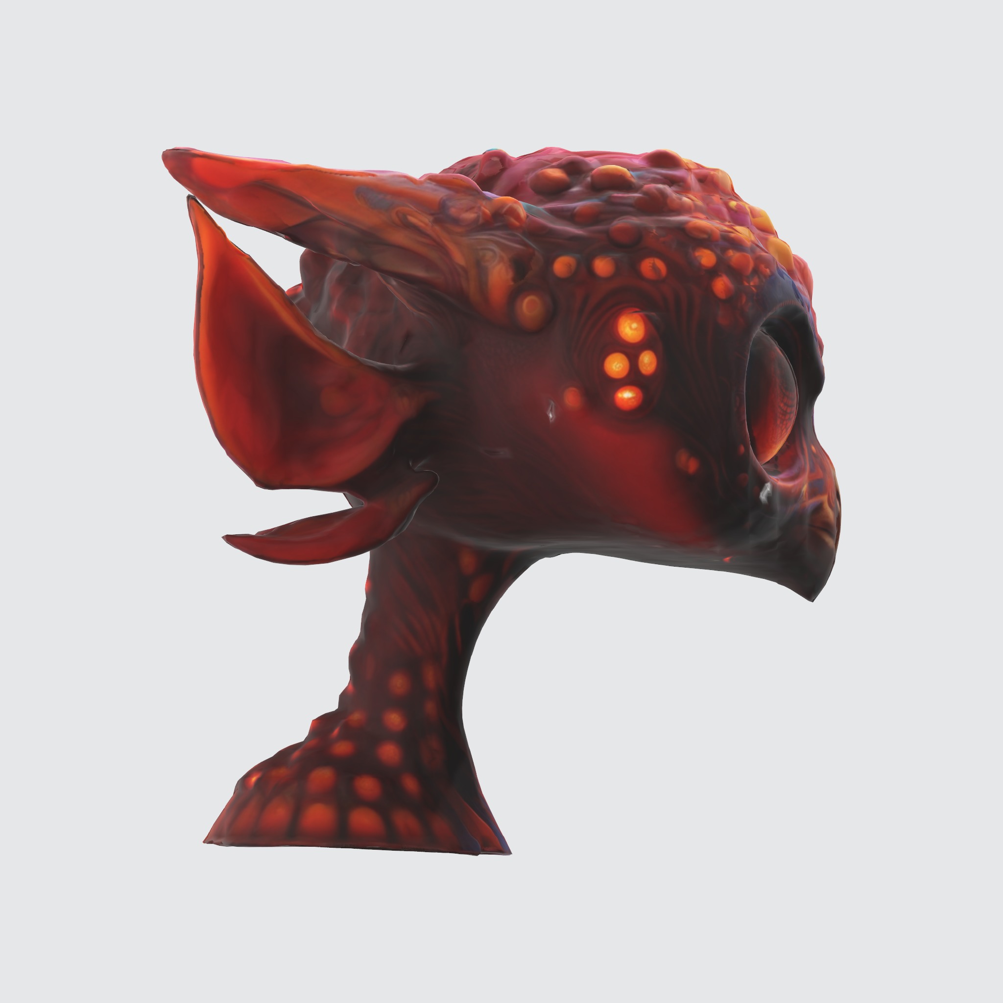 Vibrant Alien Creature 3D model_3