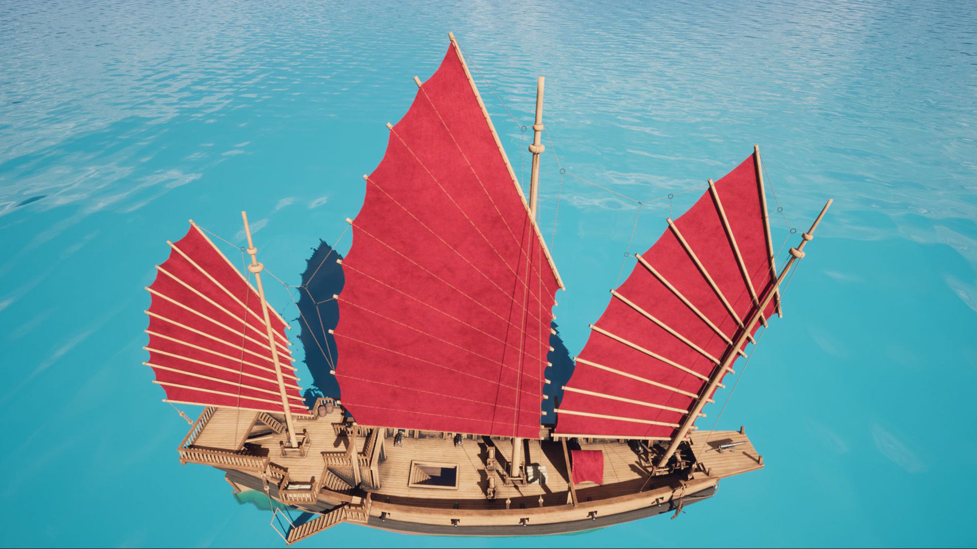 Junk Ship Low-poly 3D model_18