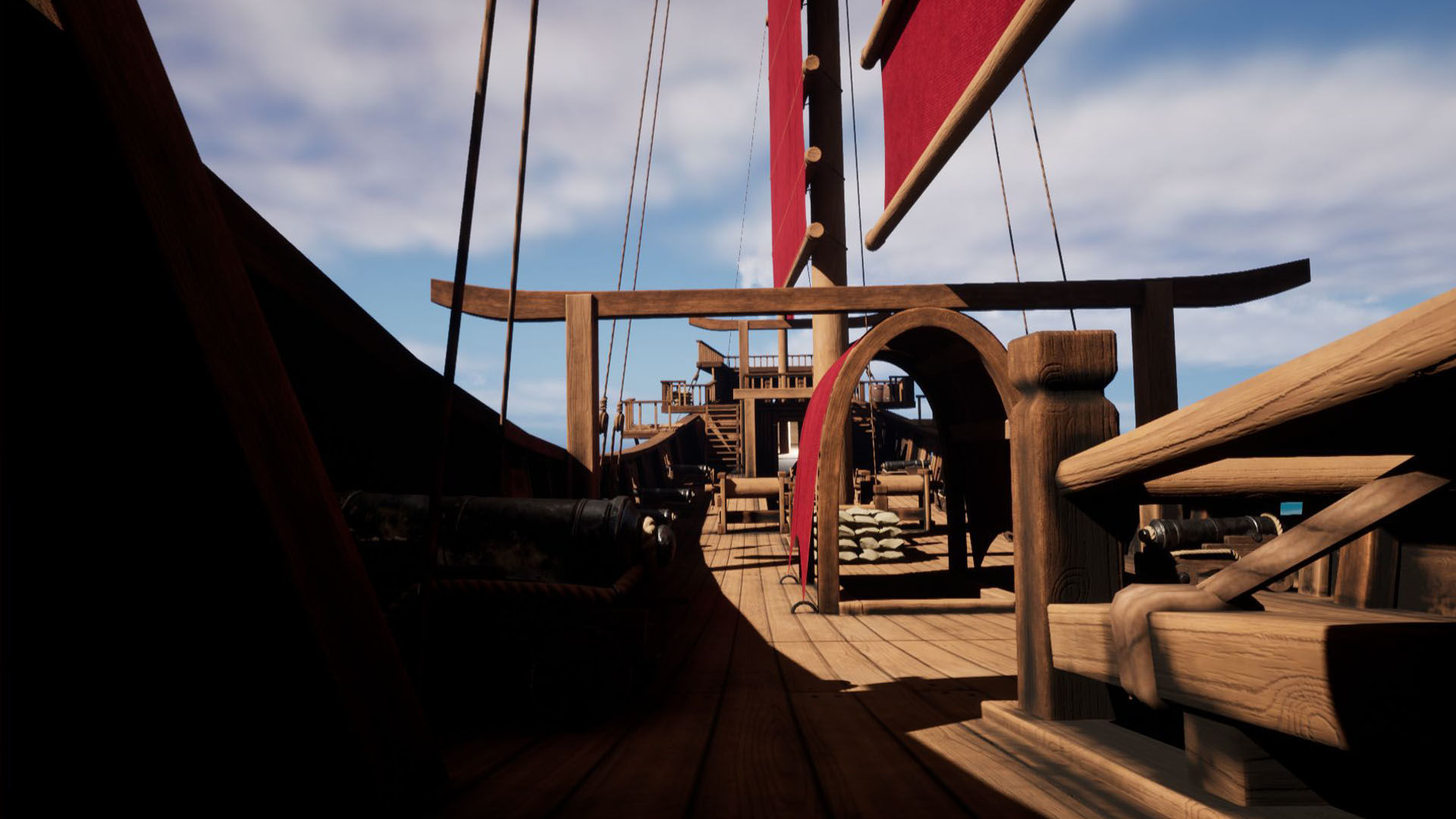 Junk Ship Low-poly 3D model_16