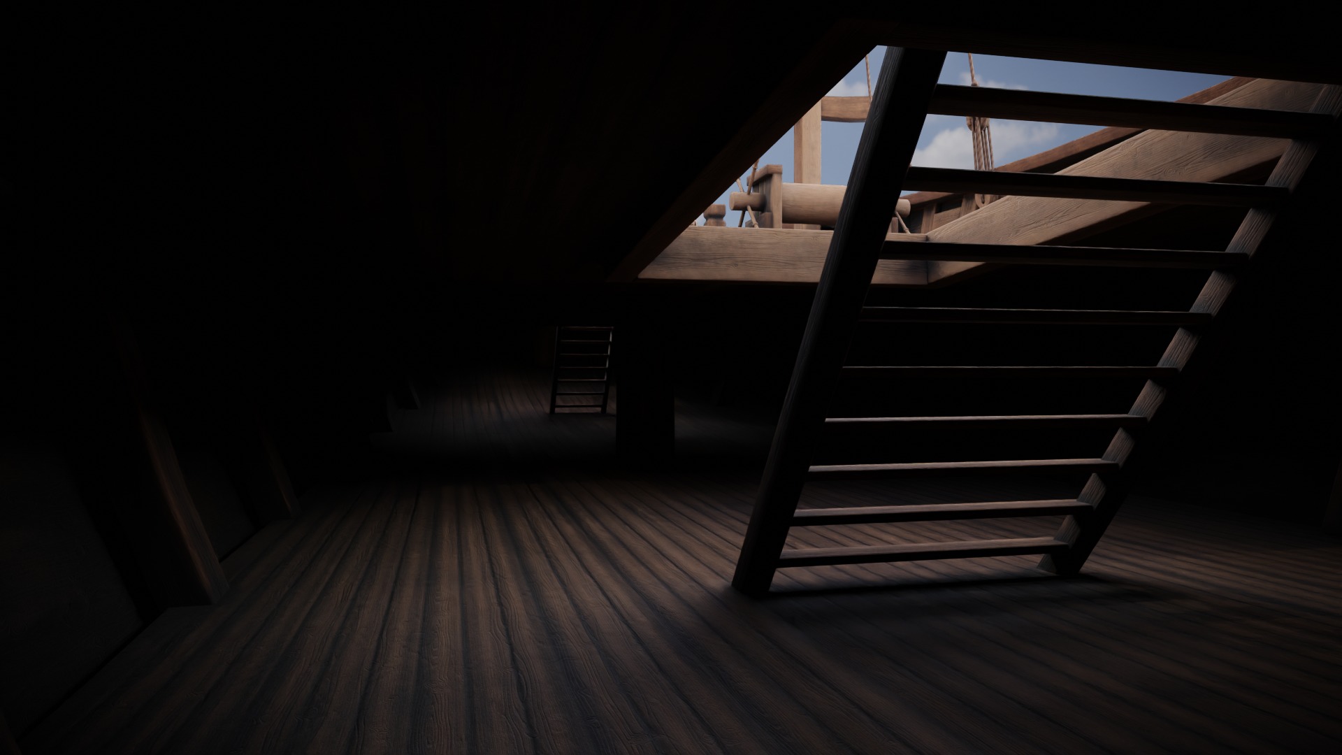 Junk Ship Low-poly 3D model_22