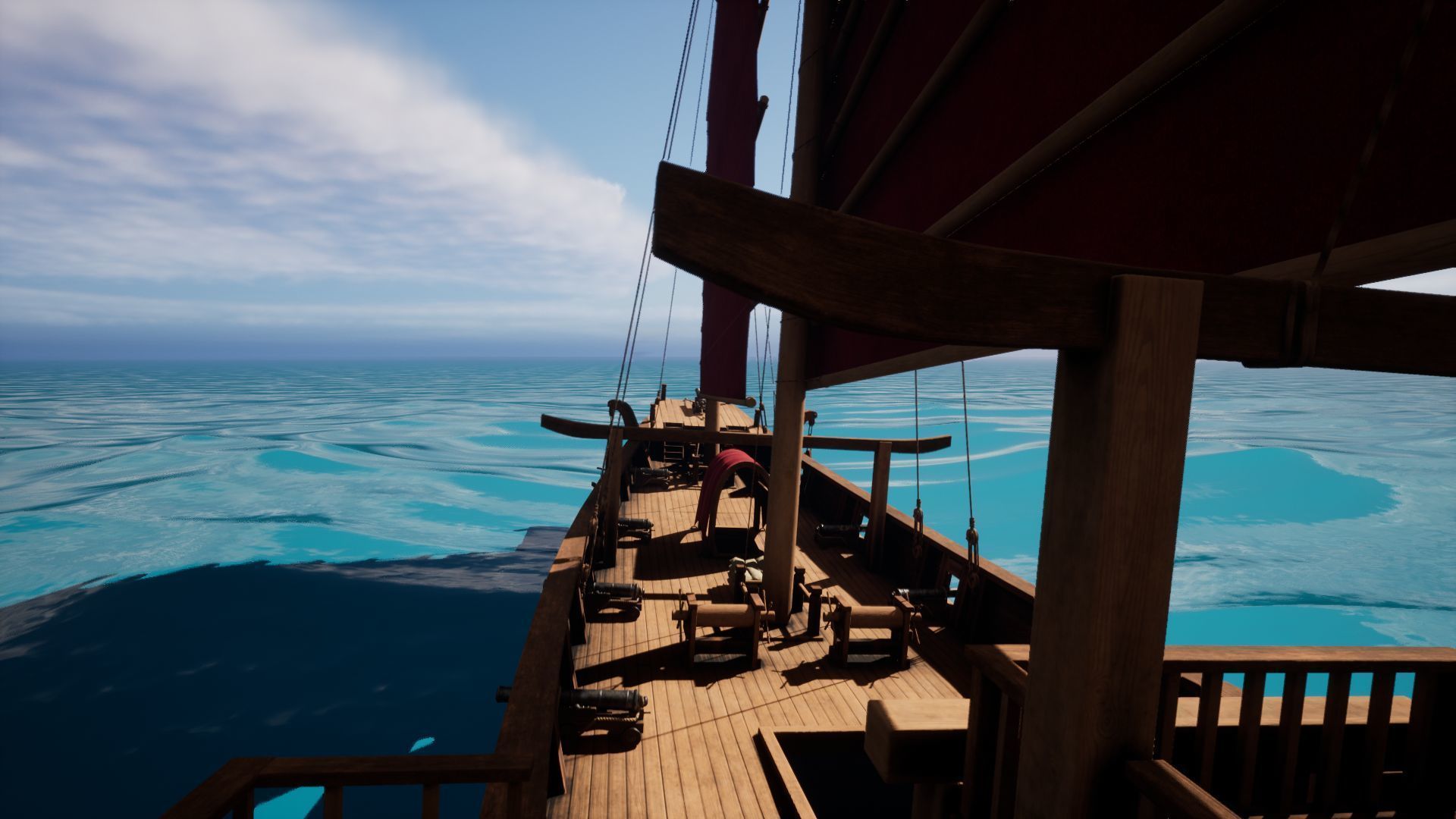 Junk Ship Low-poly 3D model_7