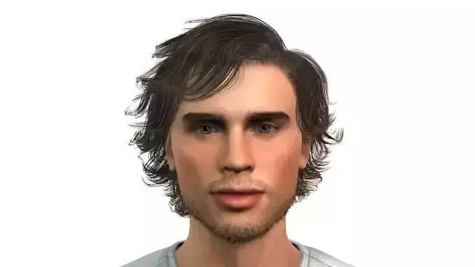 male model for animation and games 3D model