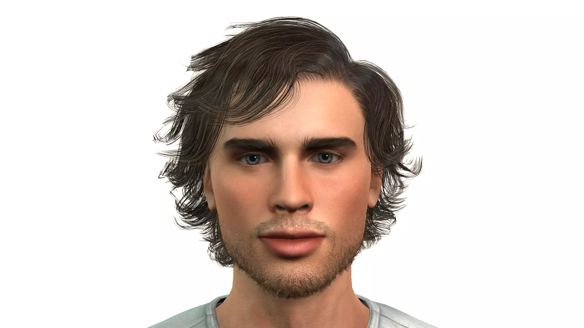 male model for animation and games 3D model_0