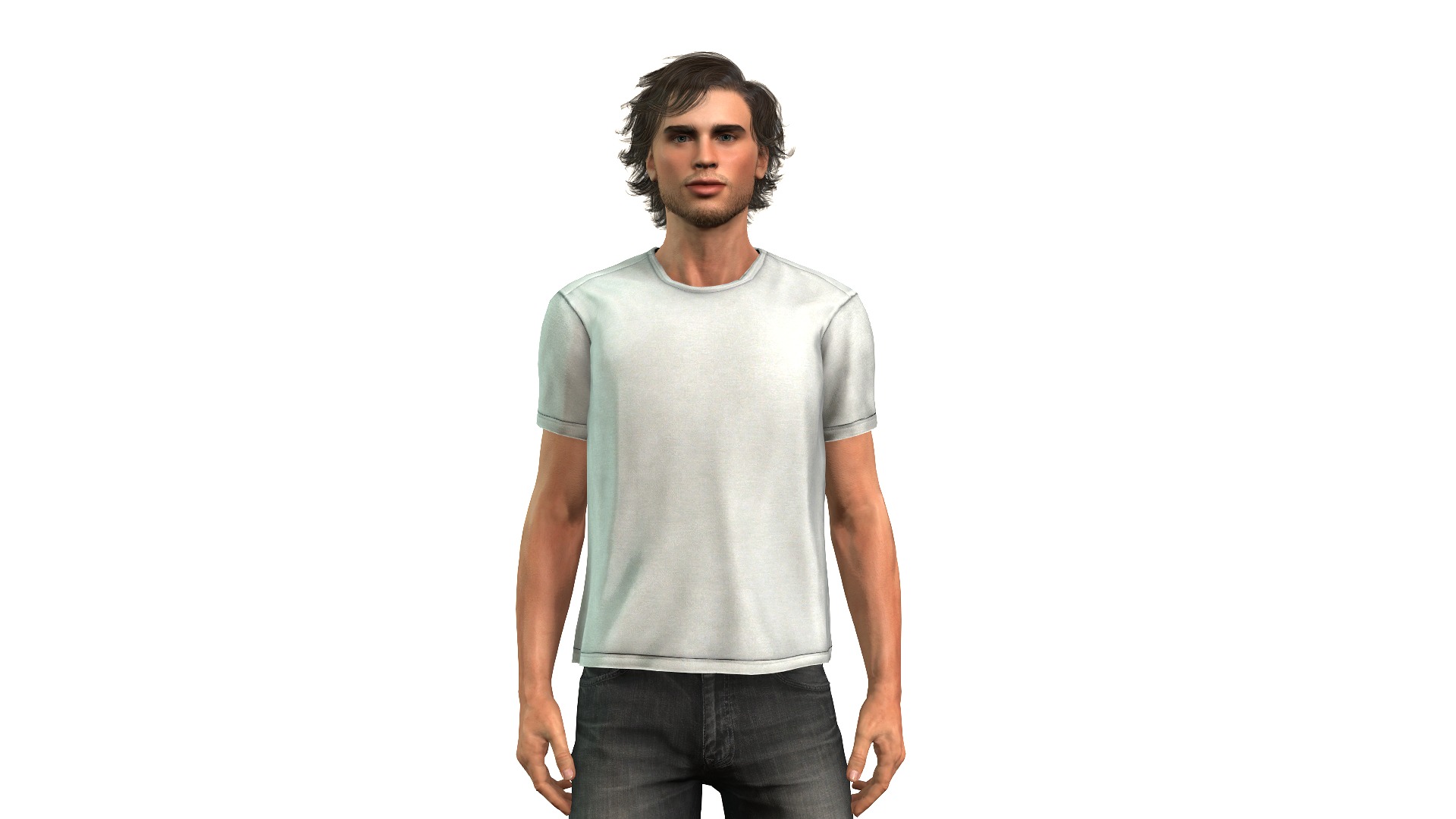 male model for animation and games 3D model_4