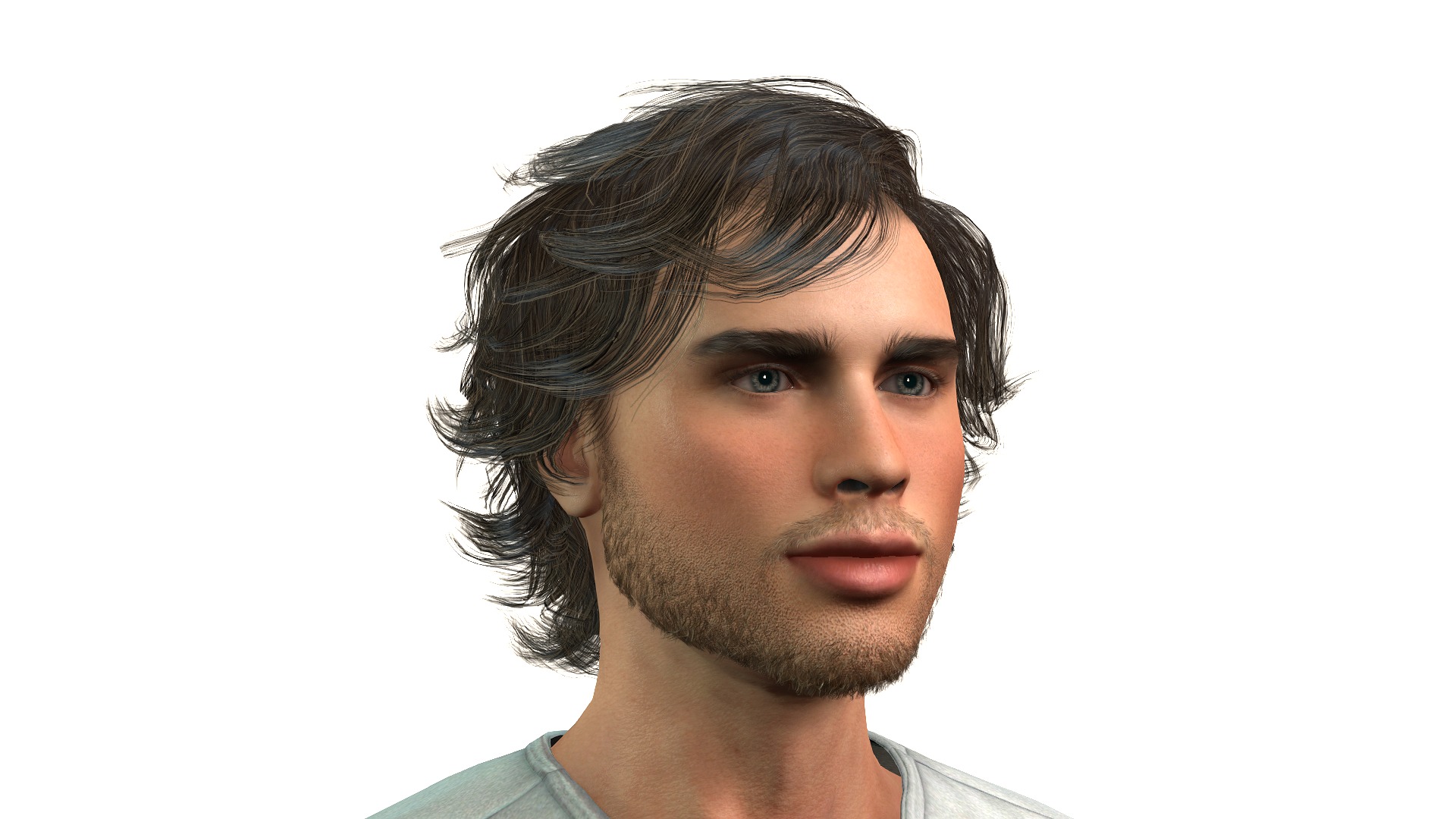 male model for animation and games 3D model_2